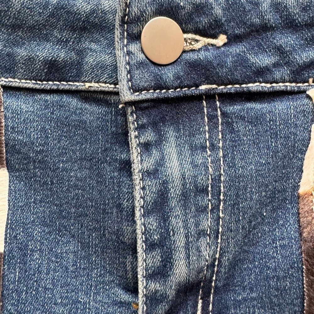 Glimms New York Jeans Natural Leather Shorts Genuine Cowhide Shorts SZ 30 #2505 - Picture 7 of 15